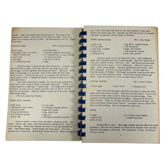 Vintage Golden Slovak Slovic-American Recipes Of St. Mary's PTA Passaic NJ 1955 - Picture 4 of 7